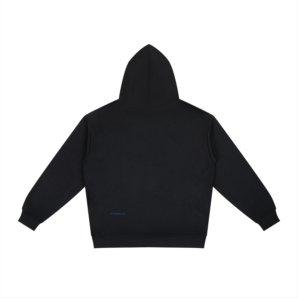 ITALY FUR BLACK HOODIE