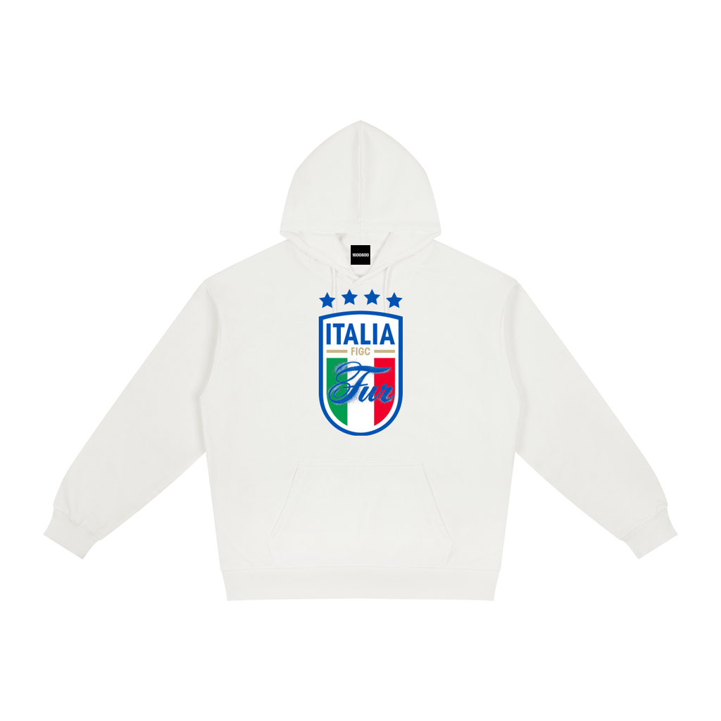 ITALY FUR WHITE HOODIE