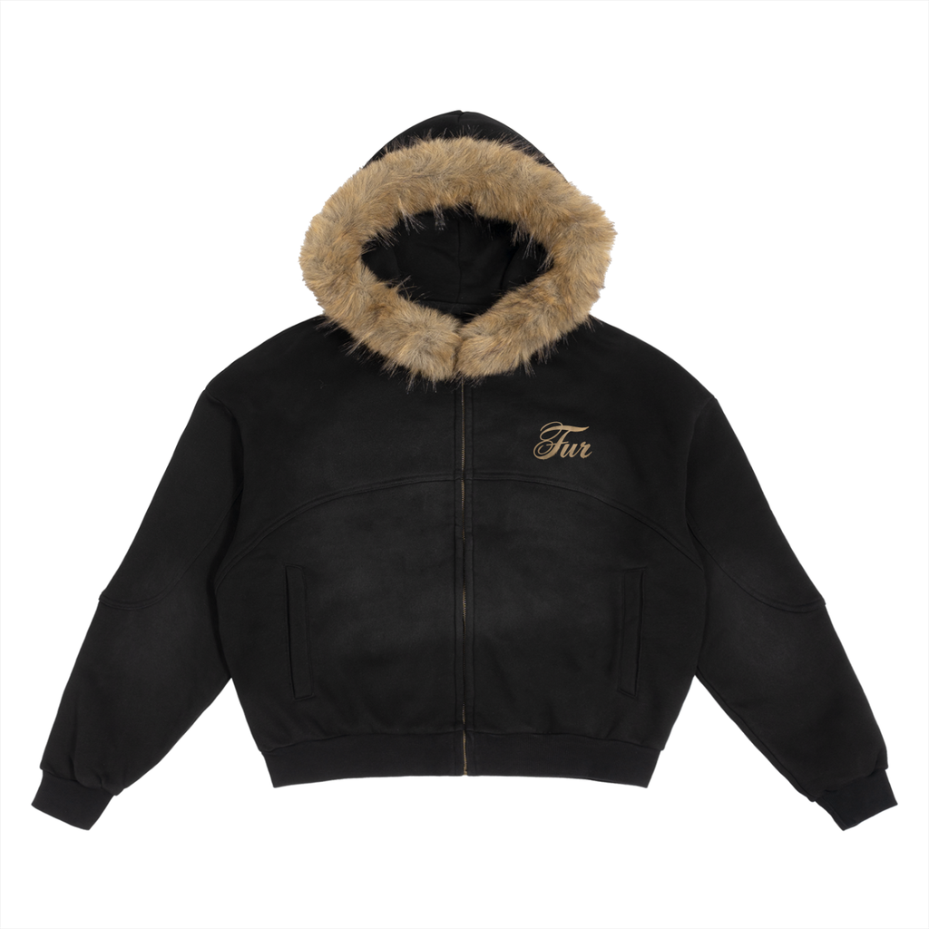 Fur Detachable Hoodie
